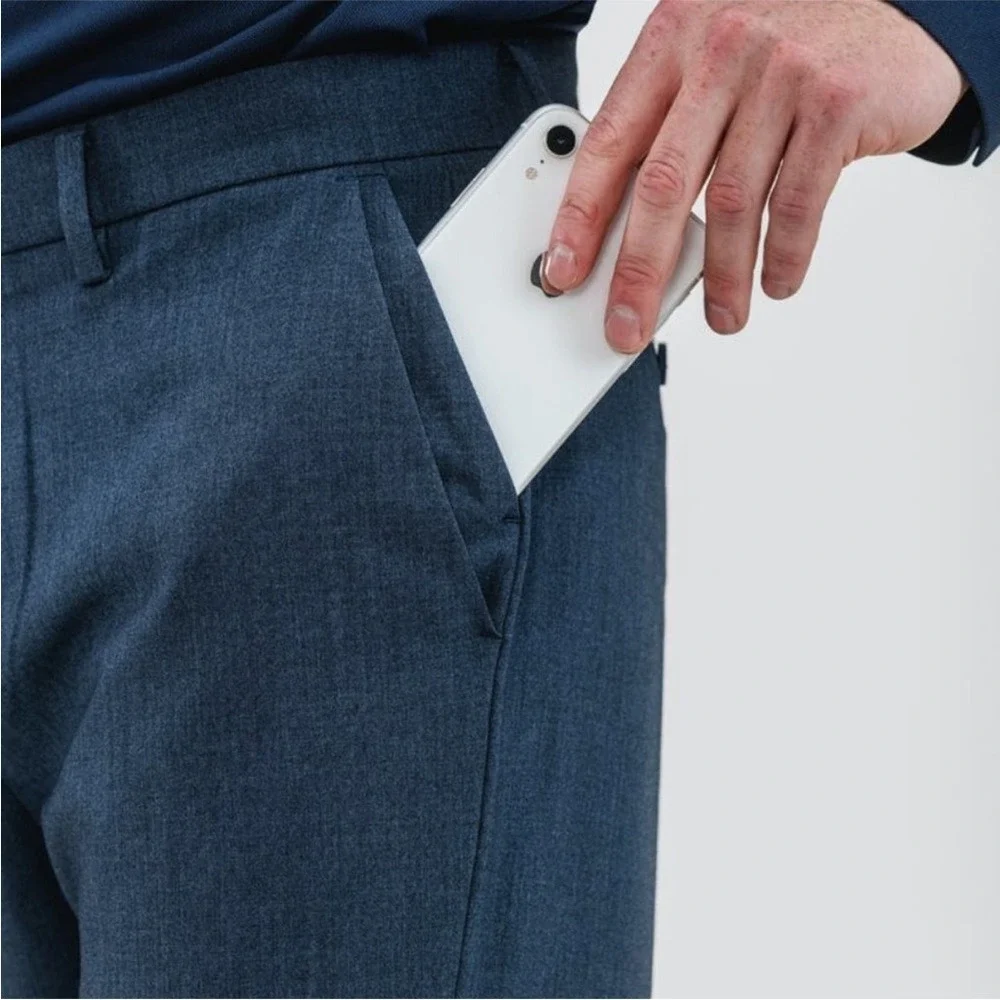 Ministry of Supply Velocity Dress Pant Slim Azurite Heather Gray Mens‎ Size 30